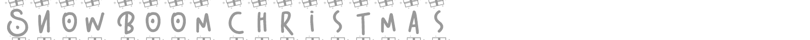 Snow Boom font preview